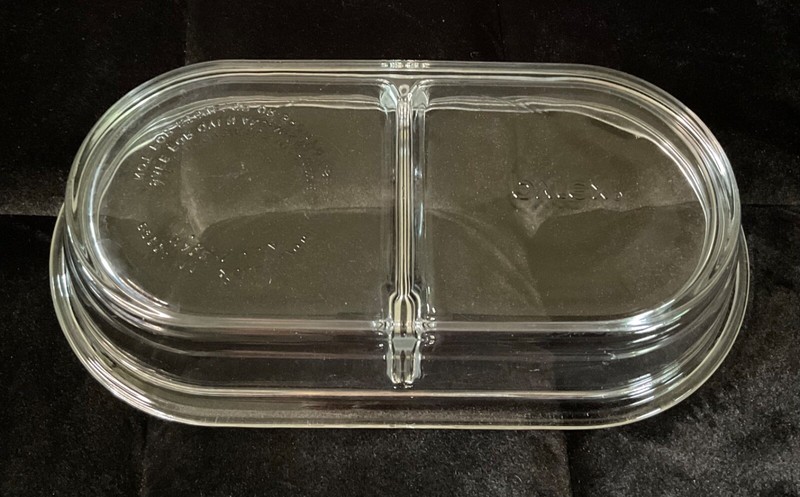 Pyrex Tempered Glass Divided Dish 2 cup NO LID gallery
