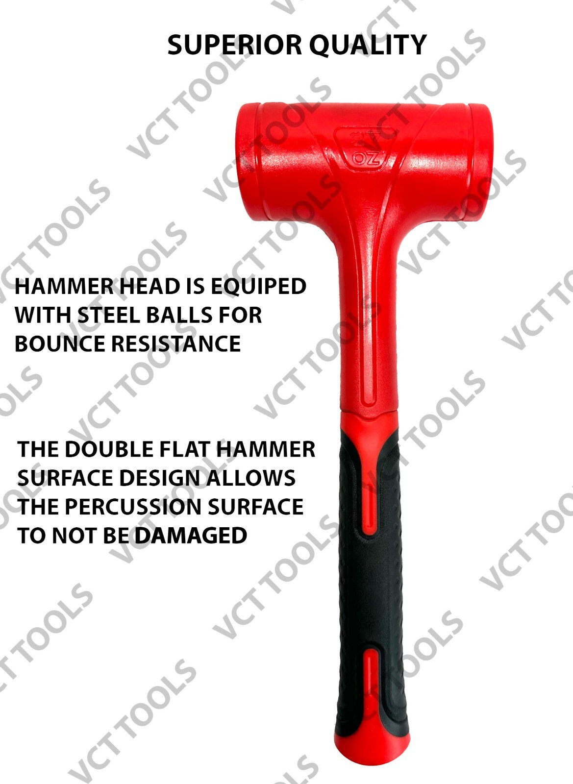 VCT 2Pc Dead Blow Hammer Set, 1LB Ball Pein Hammer, 1.5LB Dead Blow Hammer gallery