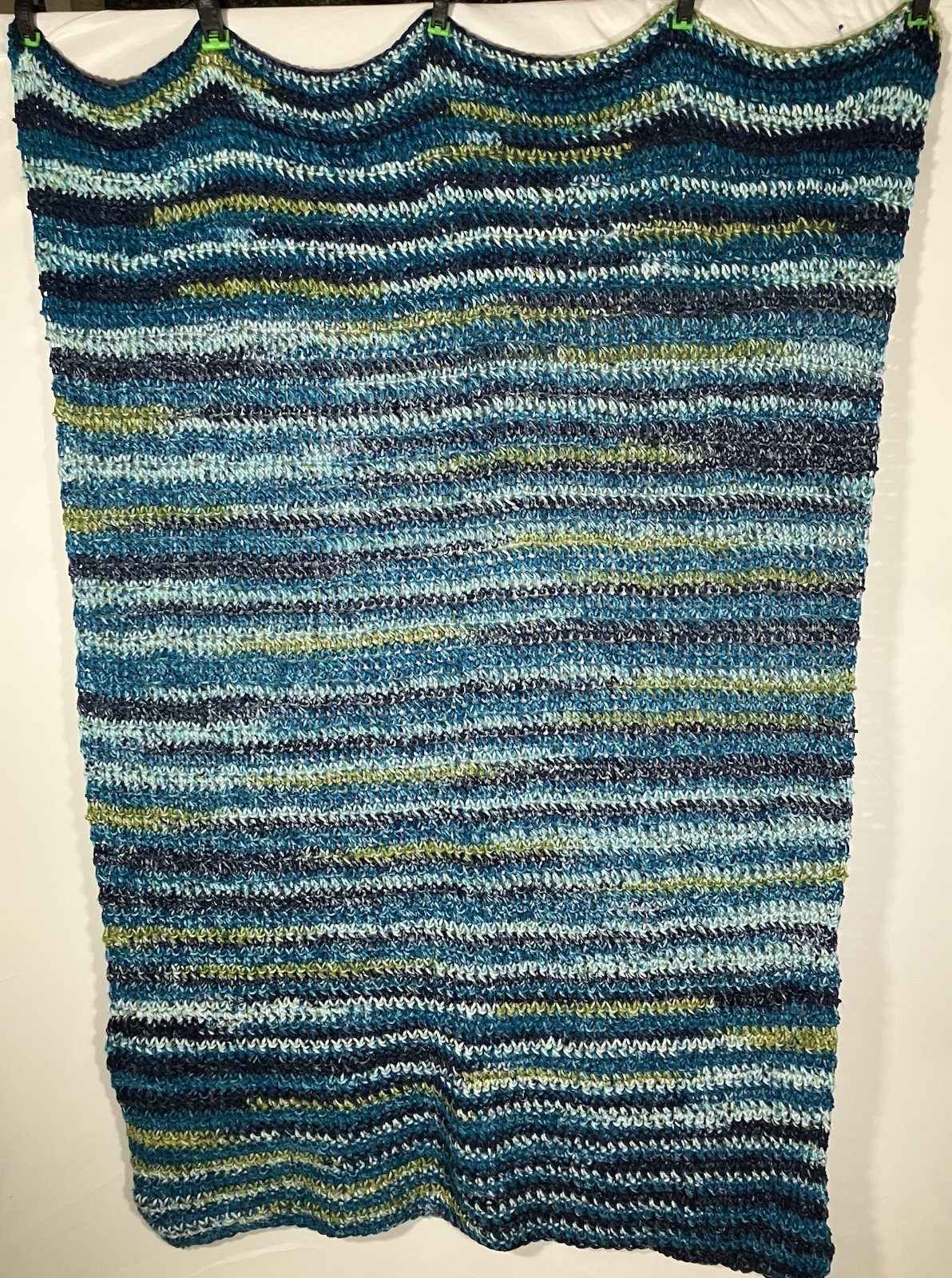 Handmade Crocheted Lap Blanket Approximately 32X50 Bright Multicolor Boho Granny gallery