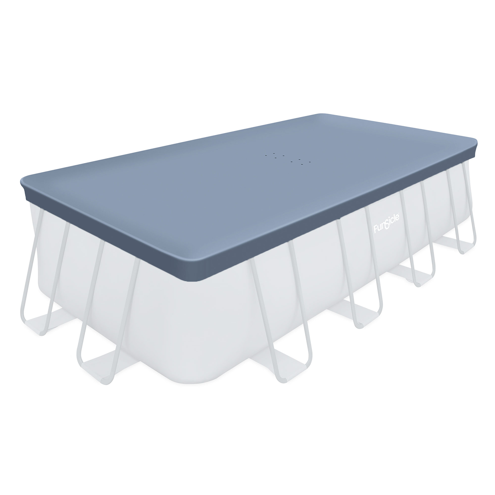 Funsicle 18’ Durable Rectangular Pool Cover for Oasis and Activity Pools, Gray gallery
