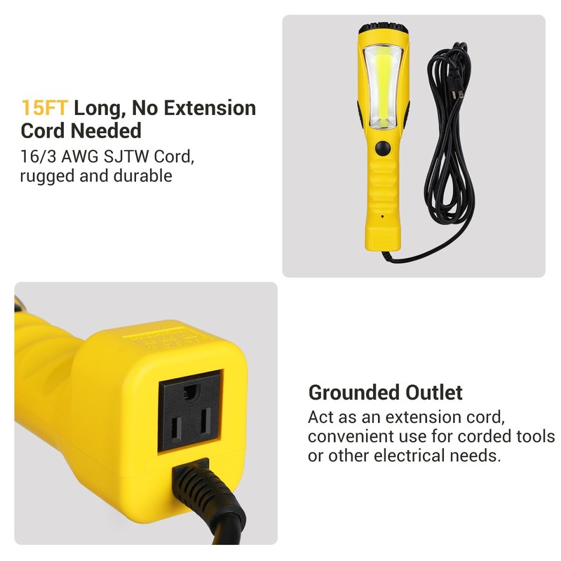 DEWENWILS LED Work Light, Underhood Work Light 15ft, 1200LM, Strong Magnet, gallery
