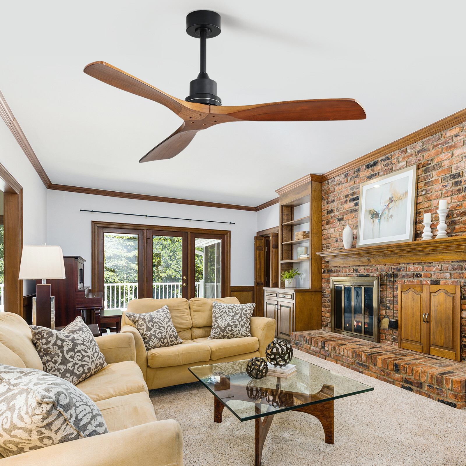 52 Inch Modern Ceiling Fans with Remote Bedroom Farmhouse DC Motor Ceiling Fan gallery