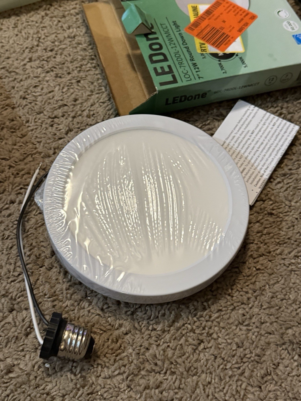 4X LEDone 7-in. 85-Watt Equivalent Integrated LED Recessed Round Downlight LED gallery