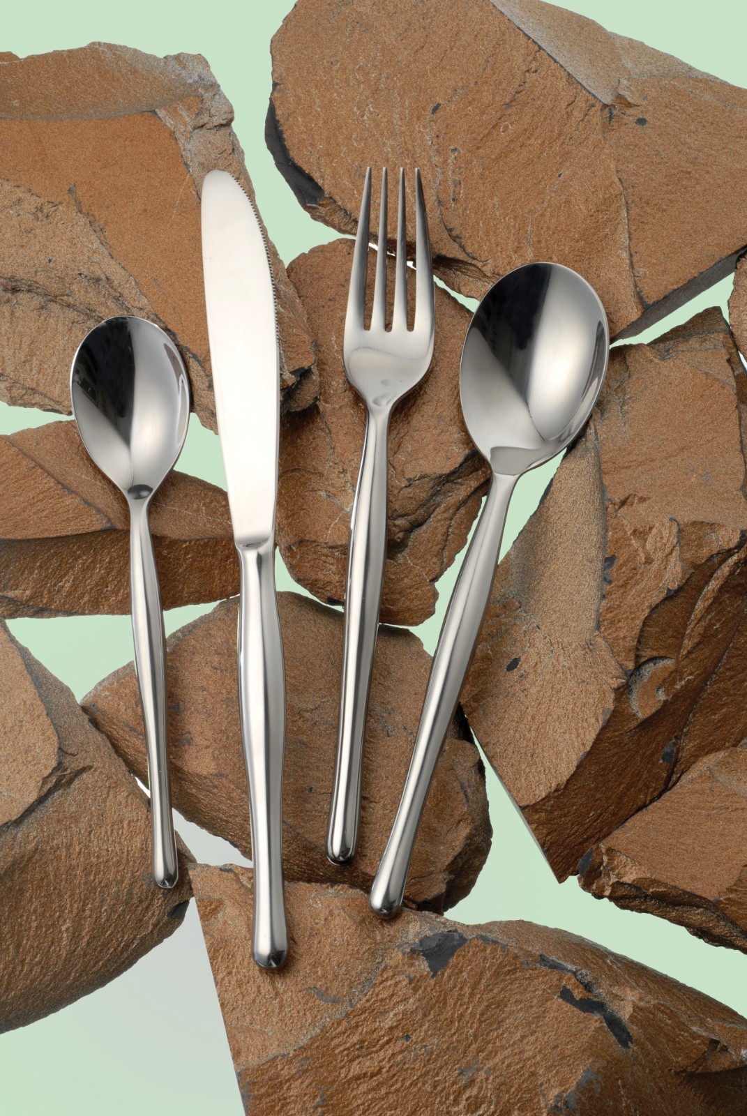 RIO SERIES - 32 PIECES SET - 18-0 STAINLESS STEEL - MIRROR FINISH (SET FOR 6) gallery