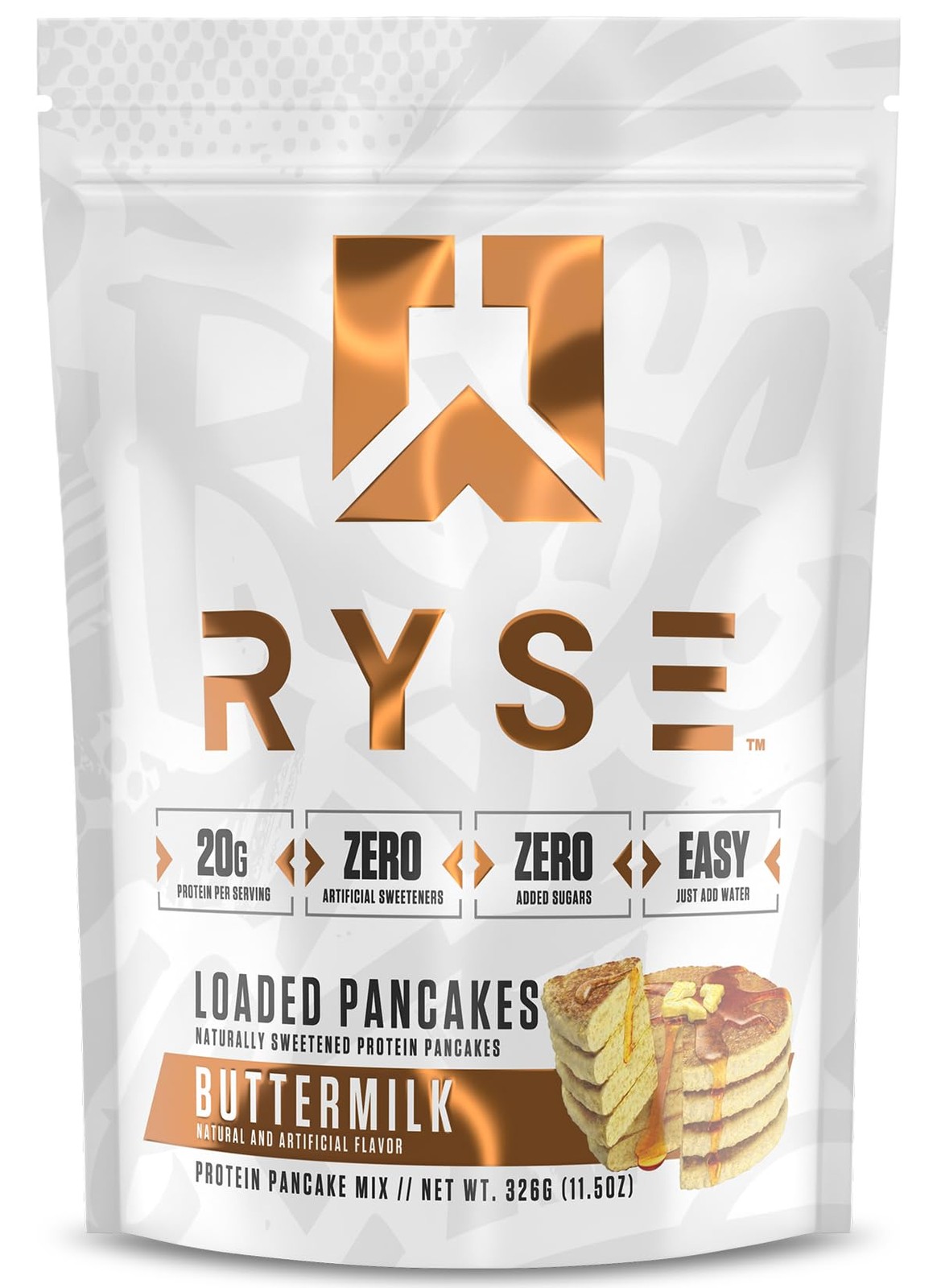 RYSE Loaded Protein Pancake & Waffle Mix Buttermilk Naturally Sweetened Bre... gallery