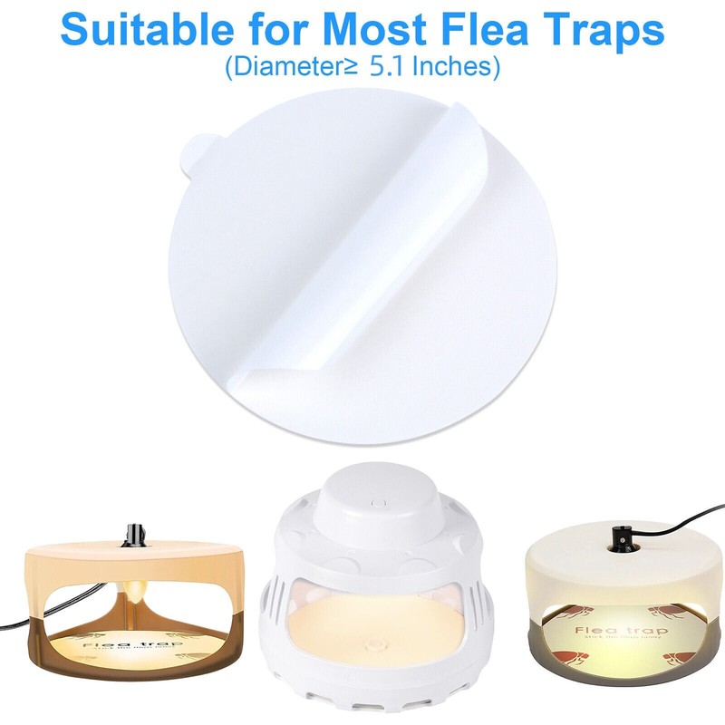 20Pack Disposable Flea Trap Sticker Sticky Dome Flea Trap Refill Flea Glue Discs gallery