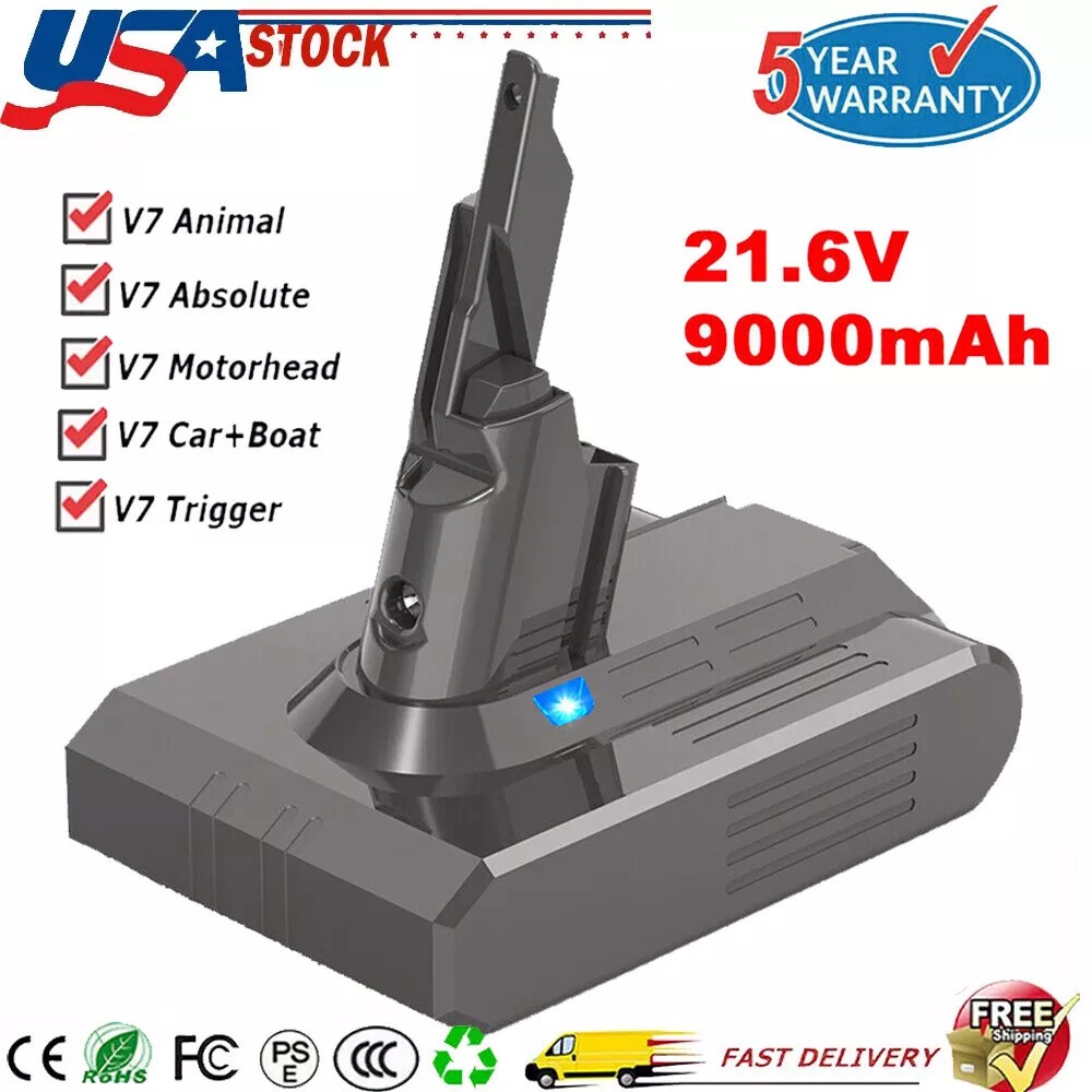 9000mAh 21.6V Replacement Battery for Dyson V7 SV11 Animal V7 Extra V7 Trigger gallery