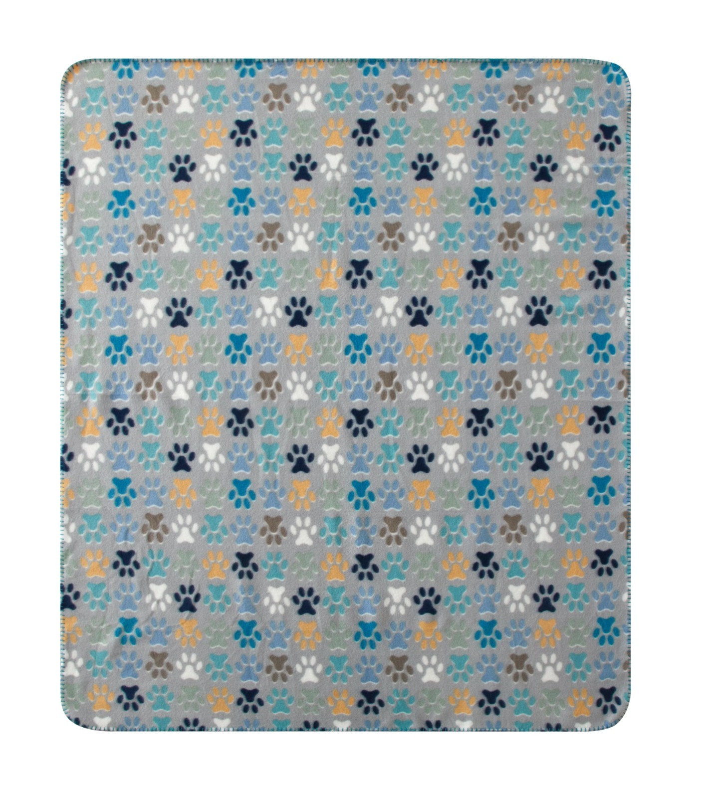 Mainstays Cozy Fleece Throw Blanket, Gray Paw 50" x 60", All Ages. gallery