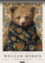 William Morris Canvas Wall Art Exhibition Print Bear 16 x 24 267