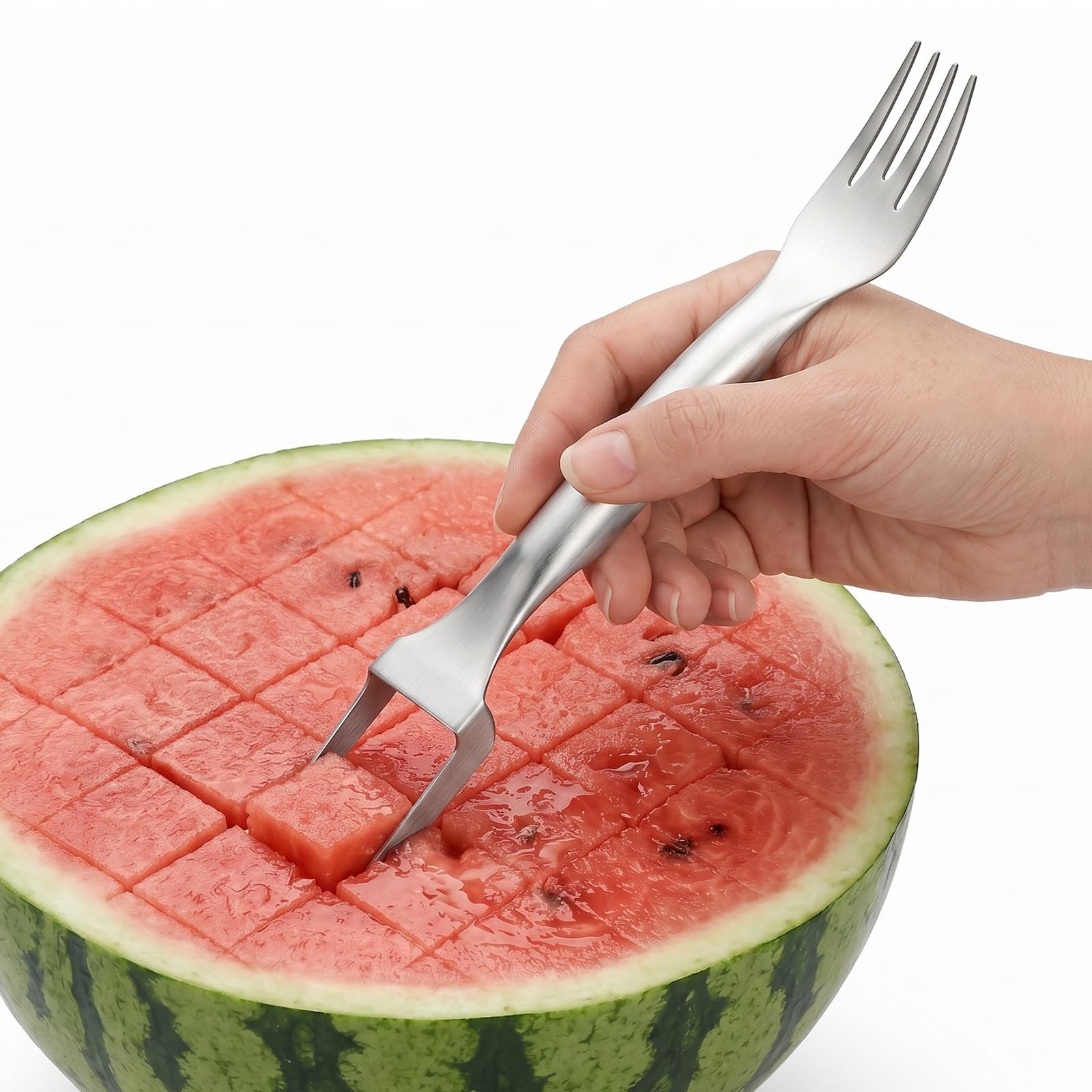 2-in-1 Watermelon Fork Slicer Cutter Tool 304 Stainless Steel gallery