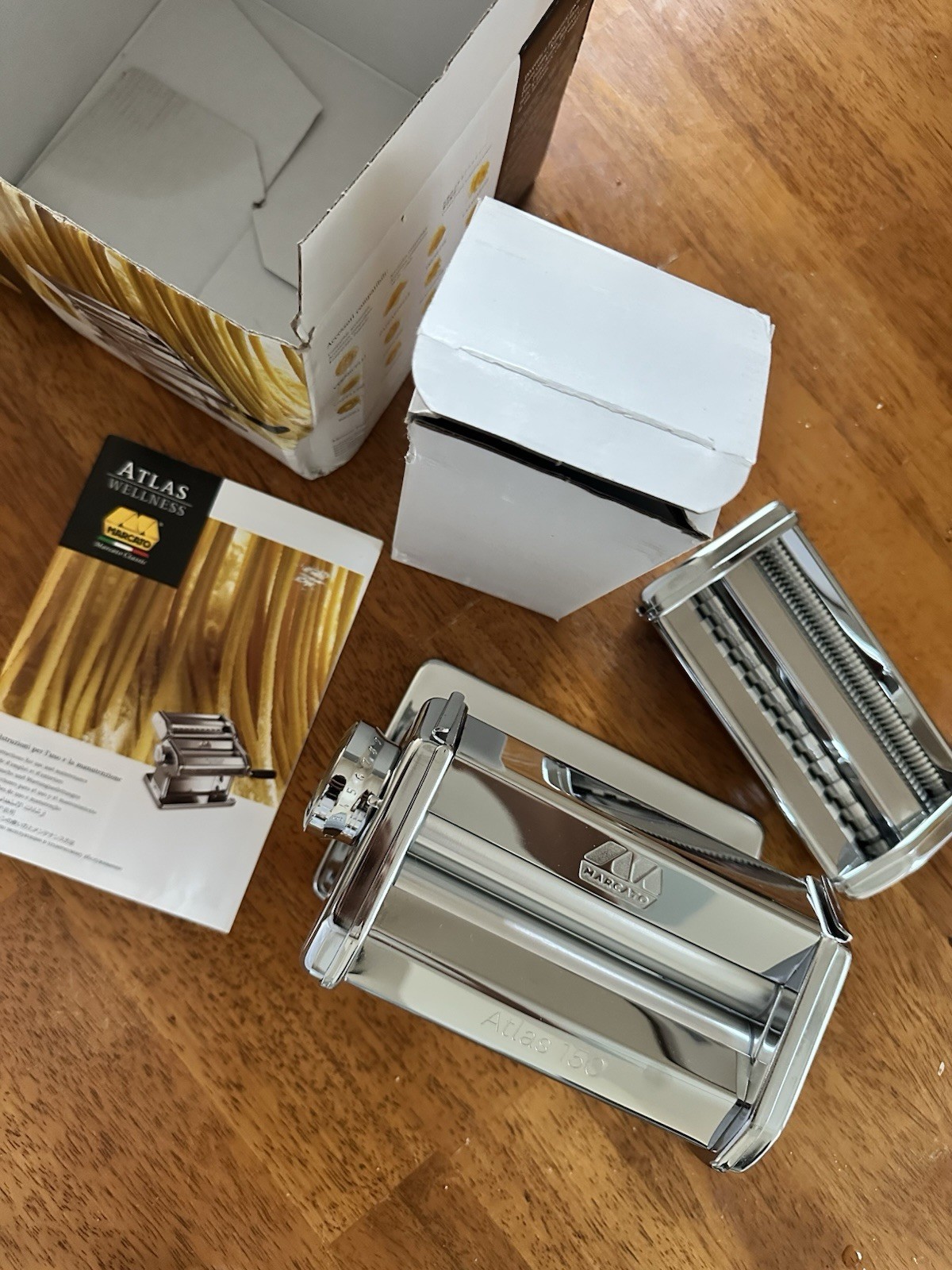 Marcato Atlas 150 Pasta Machine Hand Crank, New Never Used gallery