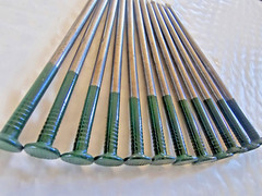 x100 Artificial Grass TURF Install 5″ GREEN TOP Steel NAILS Pins Pegs Stakes USA