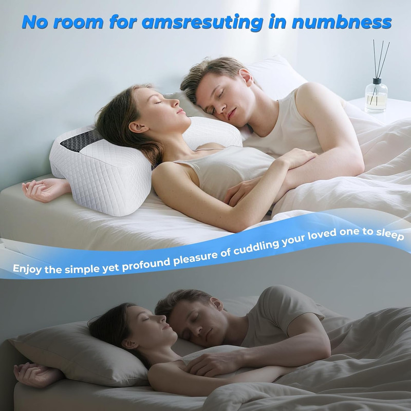 Side Sleeper Pillow with Arm Hole, Upgraded Shoulder Relief System for Neck Pain gallery