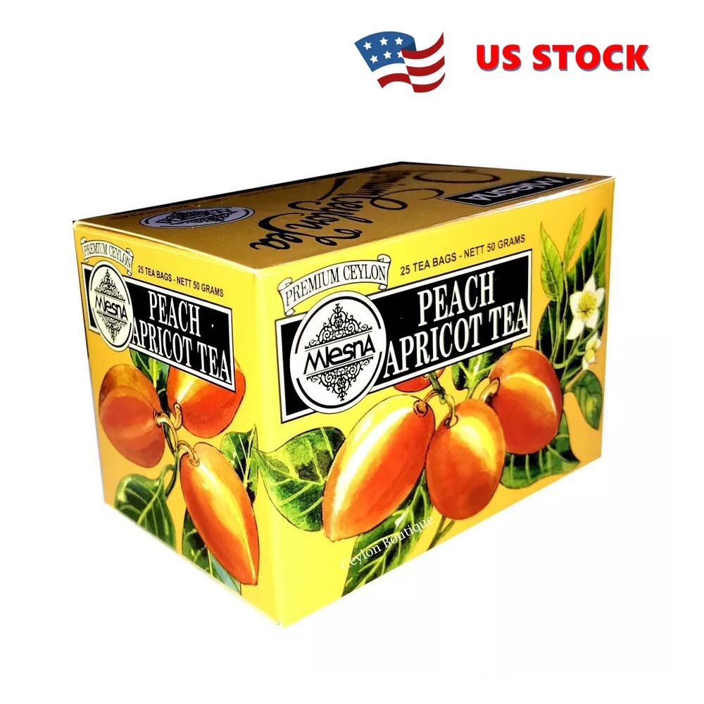 Mlesna Peach Apricot Ceylon Tea in 25 Tea Bags 50g gallery