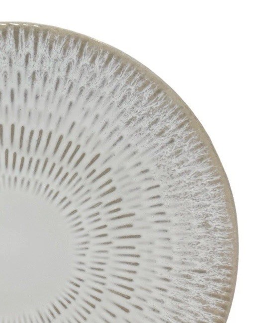 Over And Back Westpoint Ivory Salad Plates 8.5” Stoneware Round Lot Set Of 3 gallery