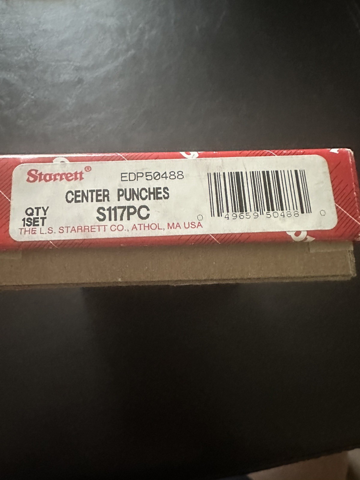 Starrett S117pc , Center Punch, 5 pc. set - 1/16", 5/64", 3/32", 1/8", 5/32" gallery
