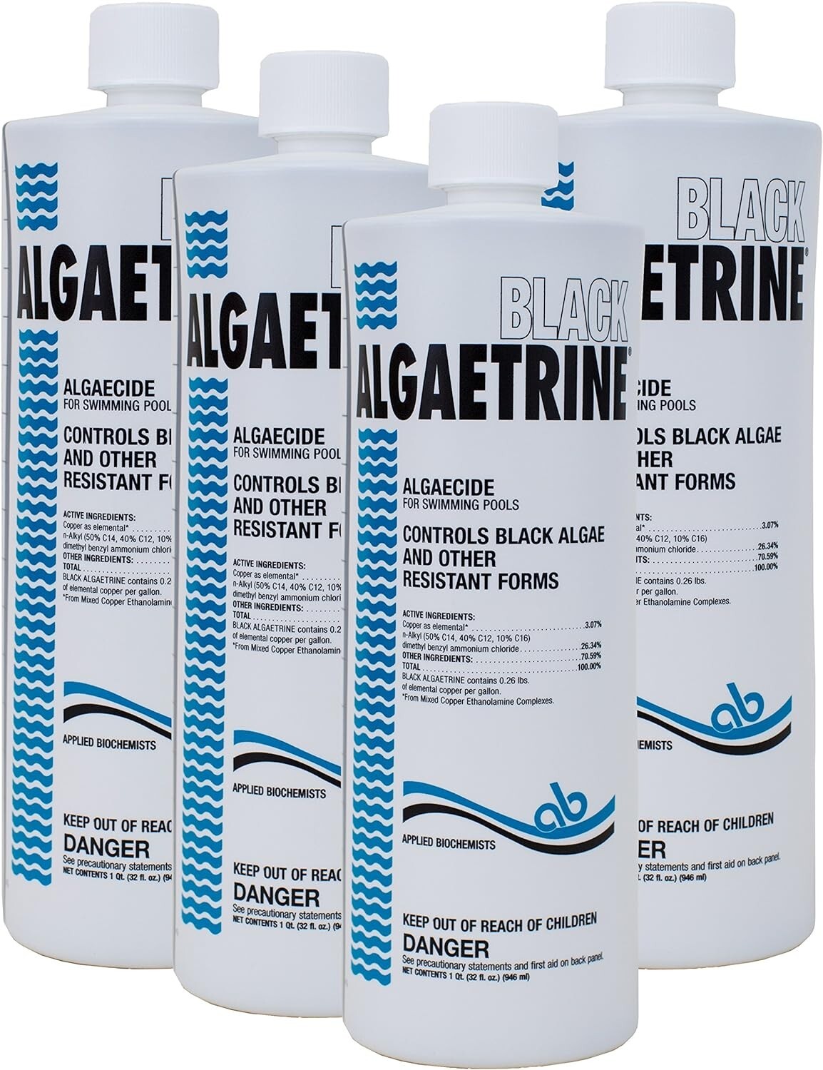 Applied Biochemists Black Algaetrine Algaecide 32 Oz 4 Pack gallery
