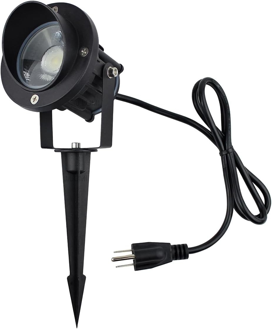 Flag Light Plug in Spotlight, 9W LED Outdoor Landscape Spotlight 120V 5000K D... gallery