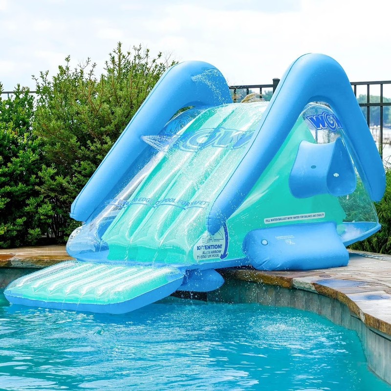 Inflatable Pool Slide With Sprinkler Outdoor Water Slide Heavy Duty Backyard Fun gallery
