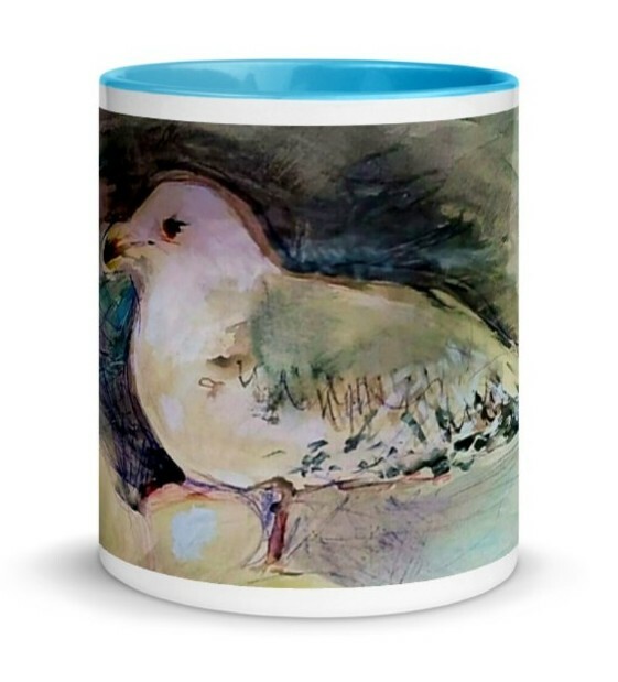 "Happy Seagull "Coffee-Tea Mug 11oz, Gift arrives in 2 weeks New blue gallery