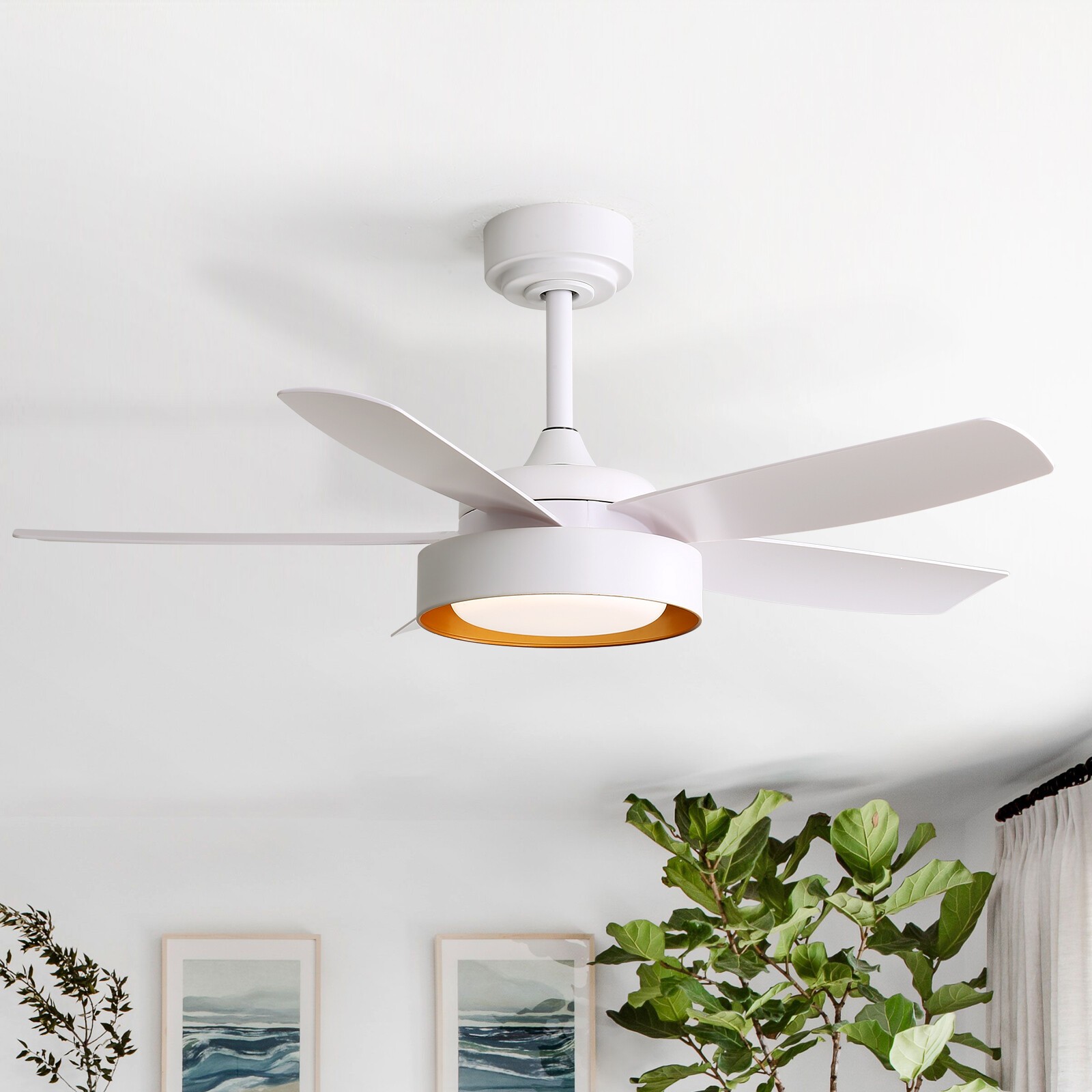Modern,42in,Ceiling Fan with LED and Remote Control,6 Speed,Reversible ABS Blade gallery