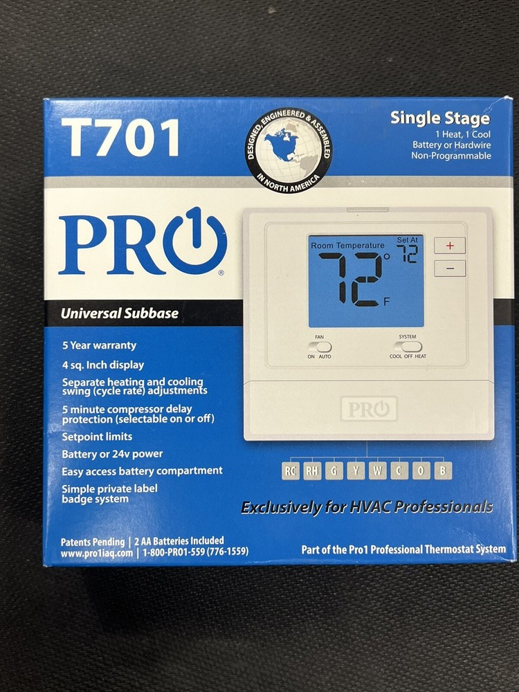 Pro1 T701 Low Voltage Non-Programmable Thermostat