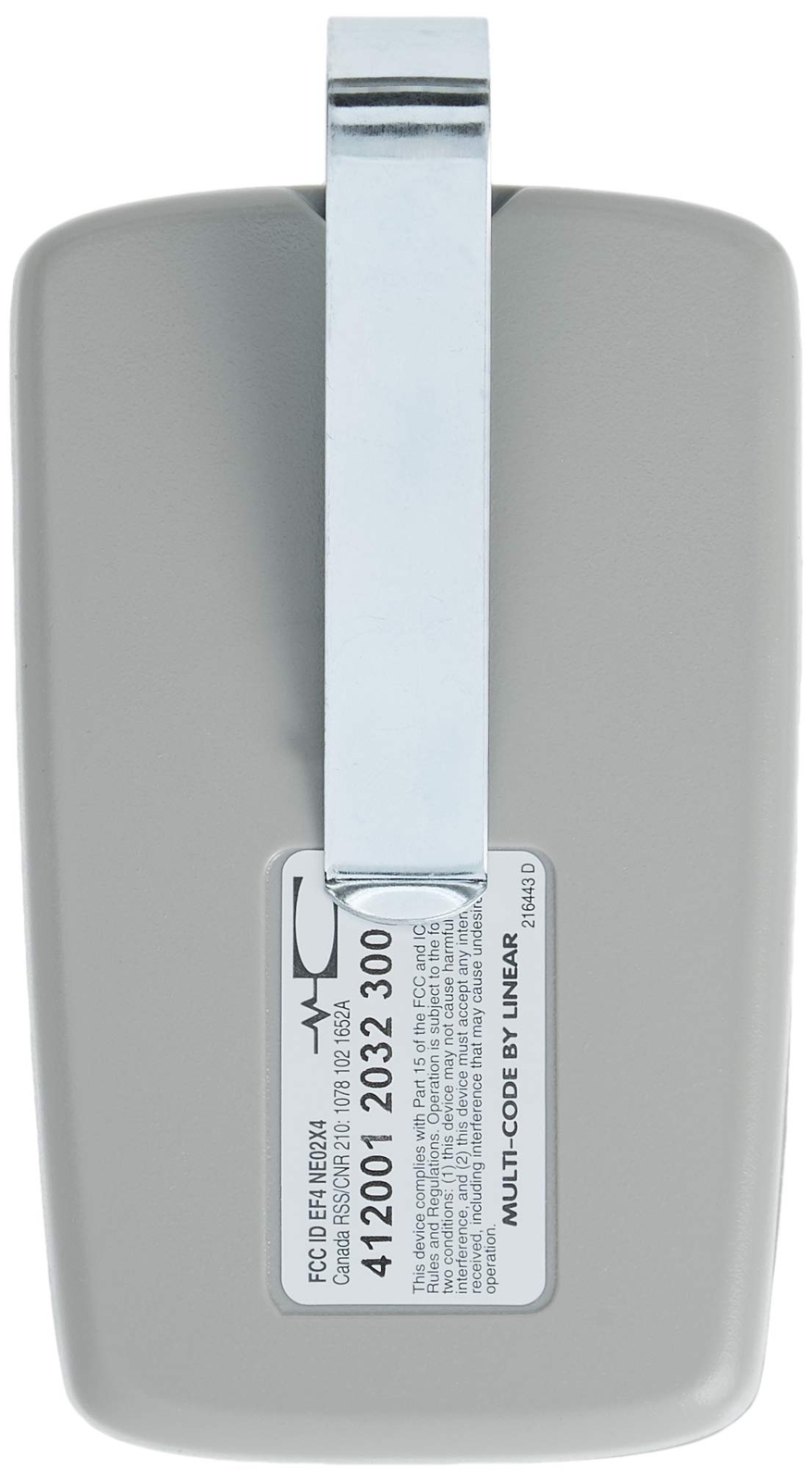 Multi-Code 2-Channel Visor Transmitter Soft Gray Original Version gallery