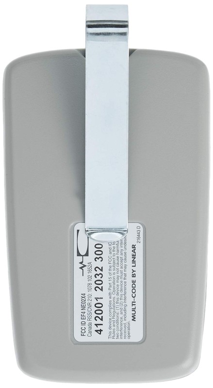 Multi-Code 2-Channel Visor Transmitter Soft Gray Original Version gallery