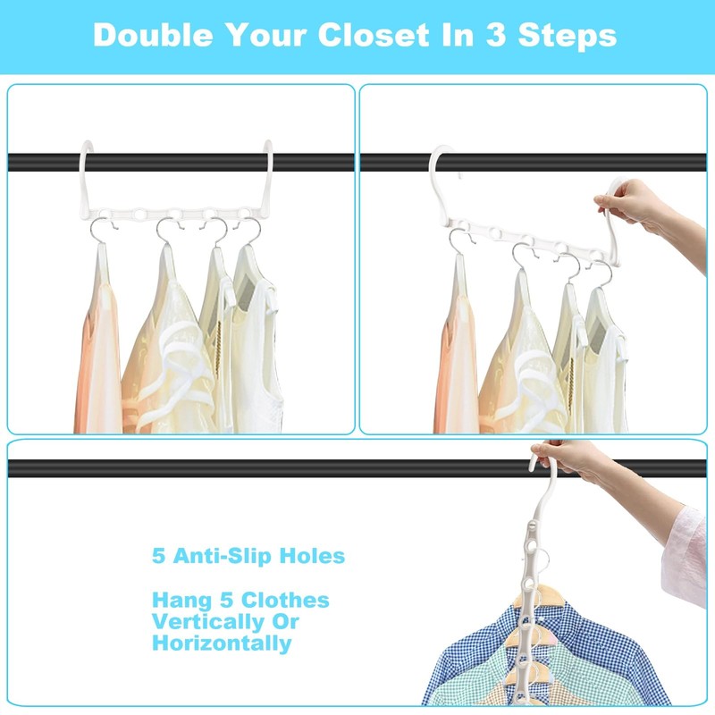 Space Saving Hangers 10 Pack, Heavy Duty Magic Cascading Hanger Organiz... gallery