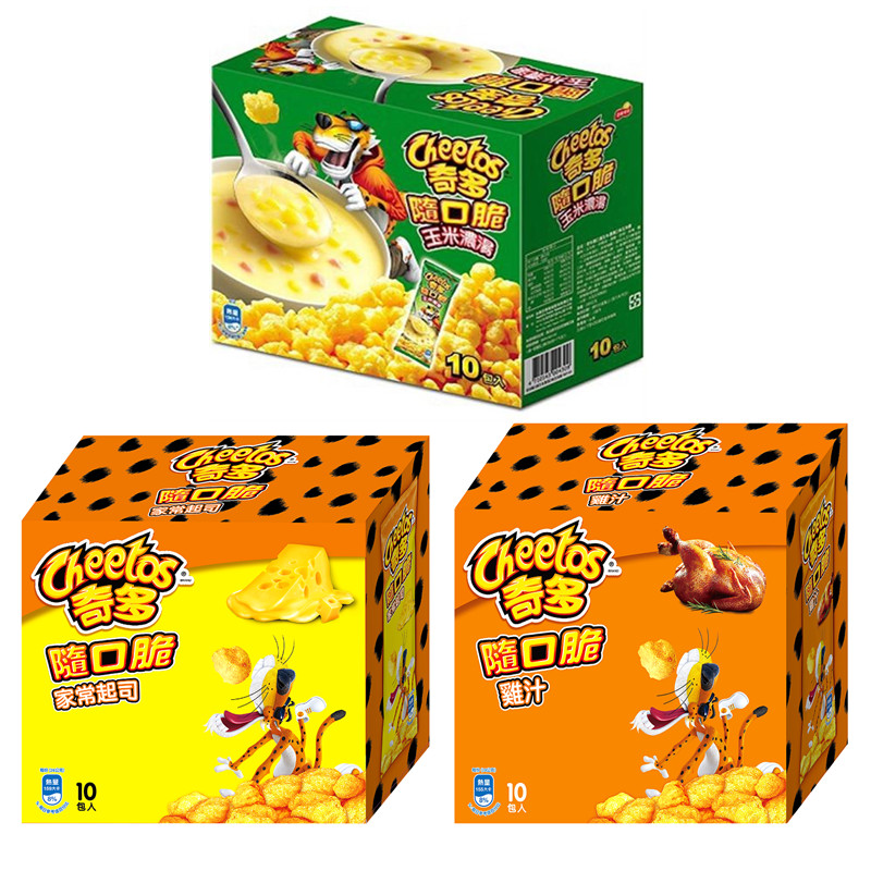 Cheetos Shots Popcorn Soup/ Cheese/ Chicken/Seaweed 28g x 10/Box 奇多隨口脆 (Select) gallery
