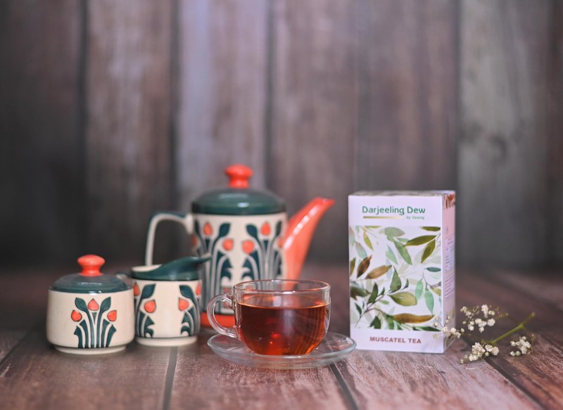 Darjeeling Dew Muscatel Tea, Premium Loose Leaf Black Tea, Full Bodied, Rich gallery