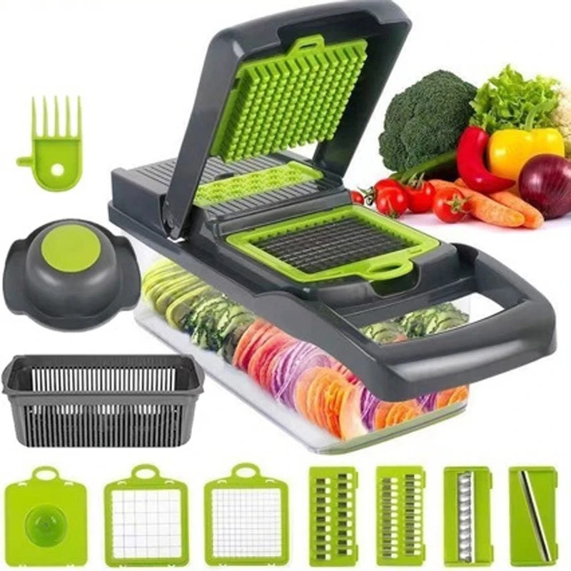 16-in-1 Mandoline Slicer – Avoid Injuries, Safe & Precise Kitchen Tool gallery