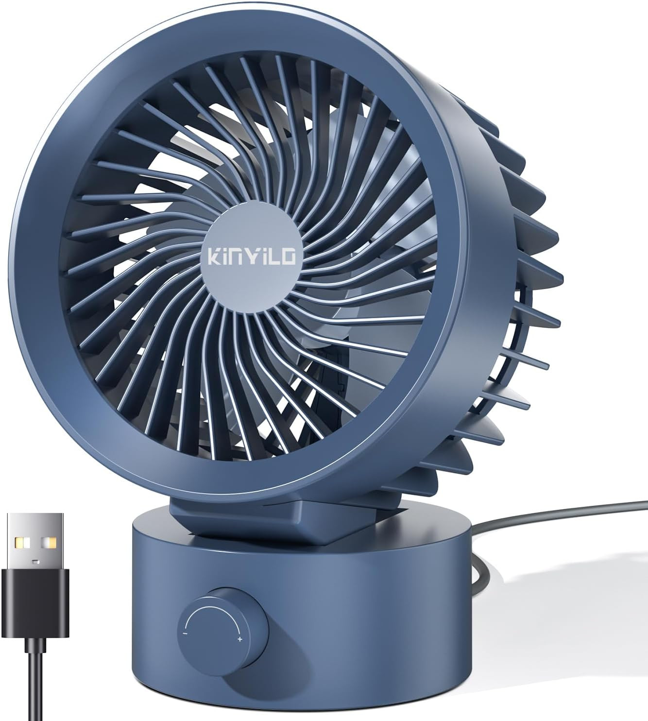 Mini USB Desk Fan Quiet Portable Cooling Fan Stepless Speed Adjustable gallery