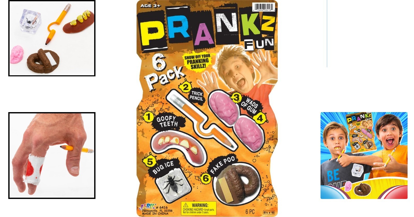 6-Piece Prankster Kit for Kids - Fun Gags and Party Favors for April Fools gallery