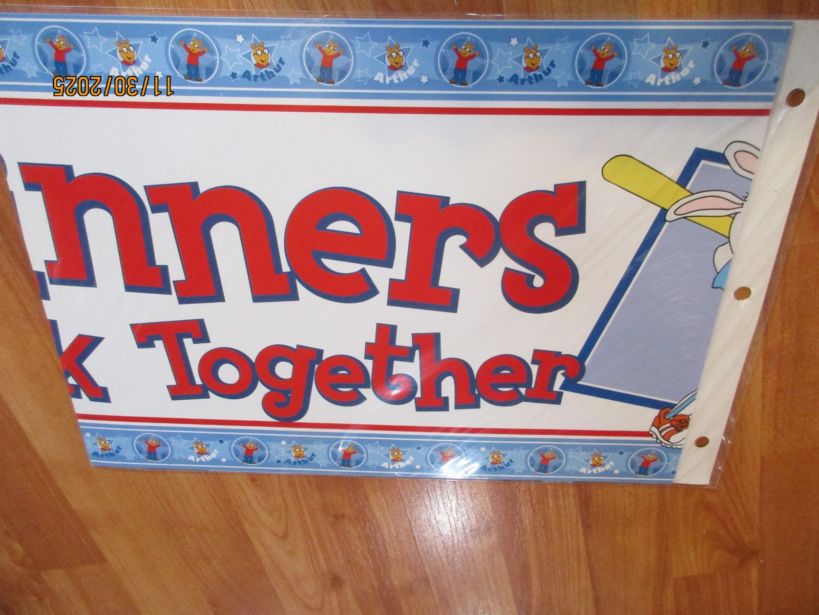 Arthur 4' Banner Classroom "Winners Work Together" Eureka MIP gallery