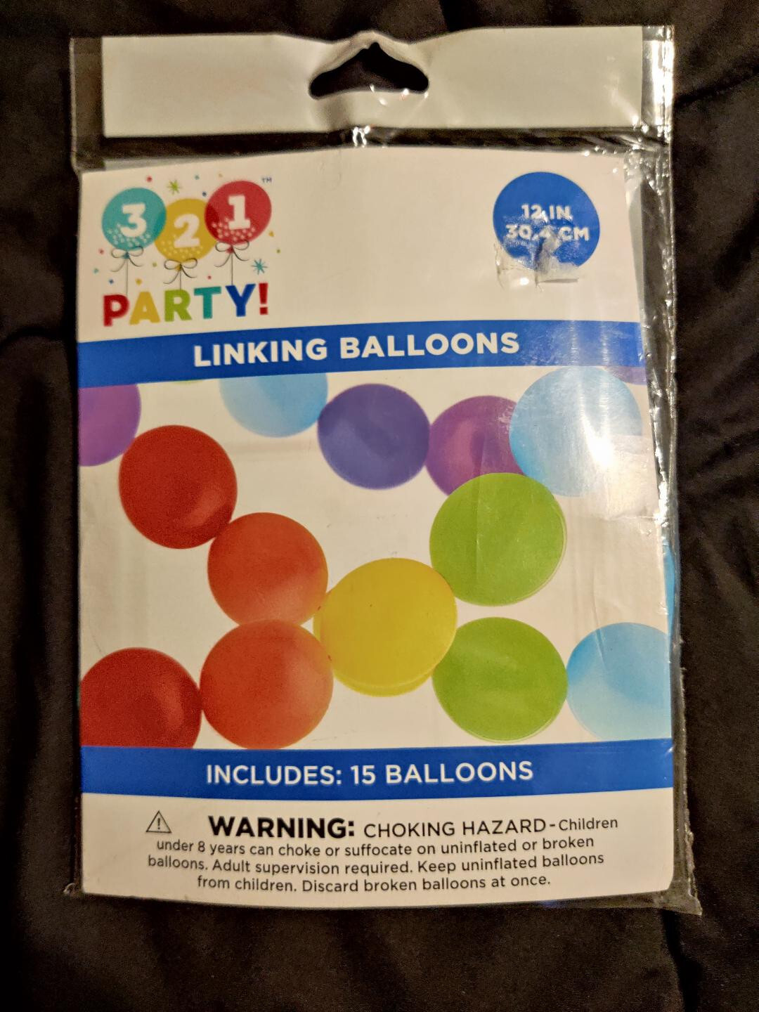 321 Party! Birthday Balloons Horns Tablecover Set lot of 6 NEW gallery
