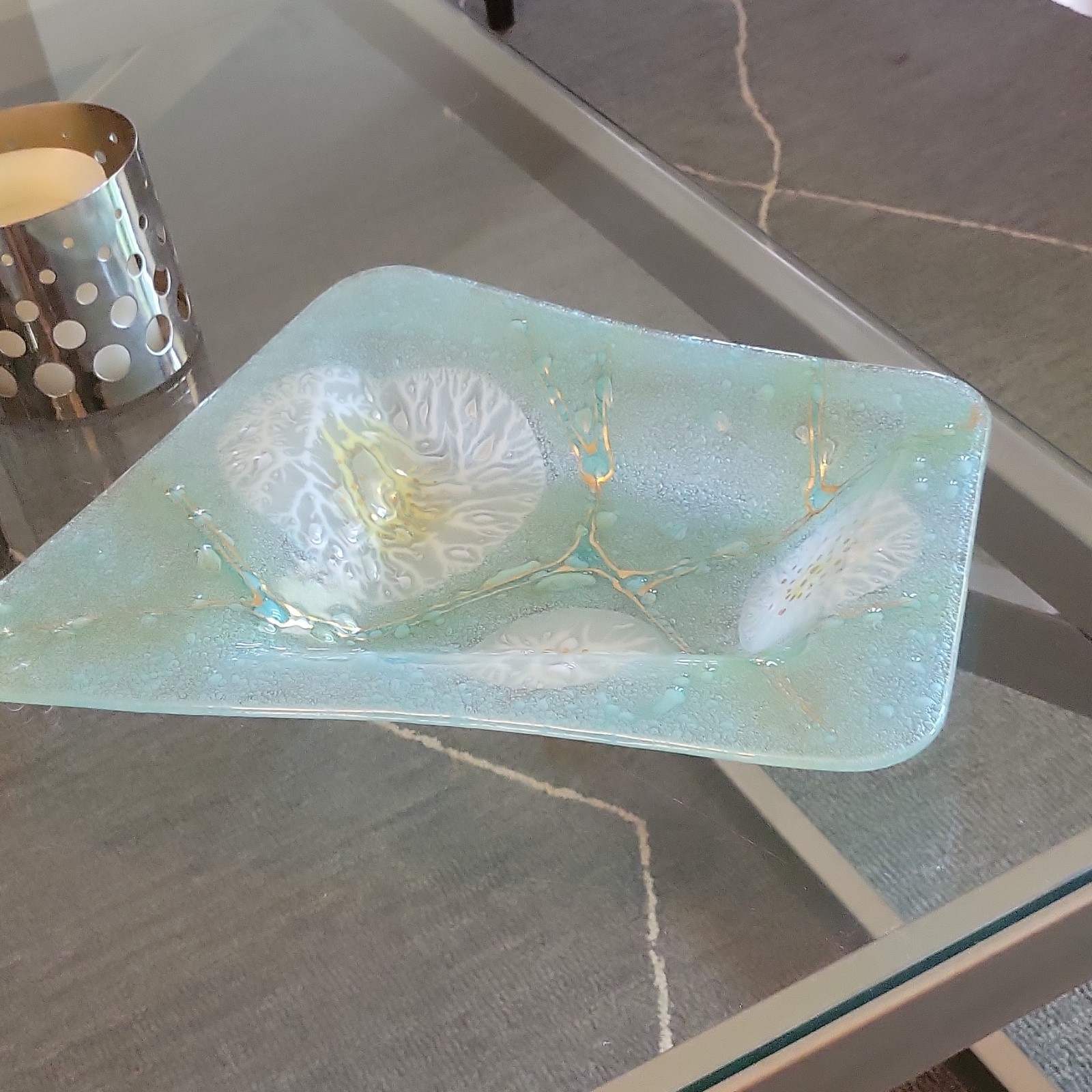 1950s "Dandelion Pops "Higgins Signed Quadrilateral Bowl gallery