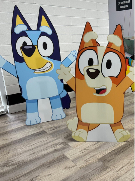 Bluey & Bingo Party Prop 3ft, Bluey & Bingo cutouts, Birthday Parties gallery