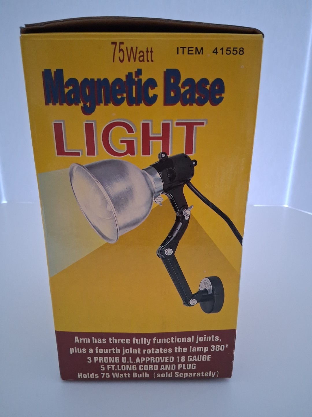 New Magnetic Base Shop Light 75 Watt Three Joints Plus 4th Rotates 360 Degrees gallery