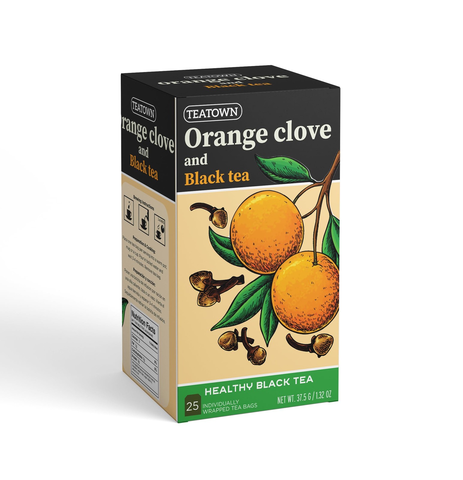 Premium Single Origin Orange Clove Spice Black Ceylon Tea Bags 25 Count... gallery