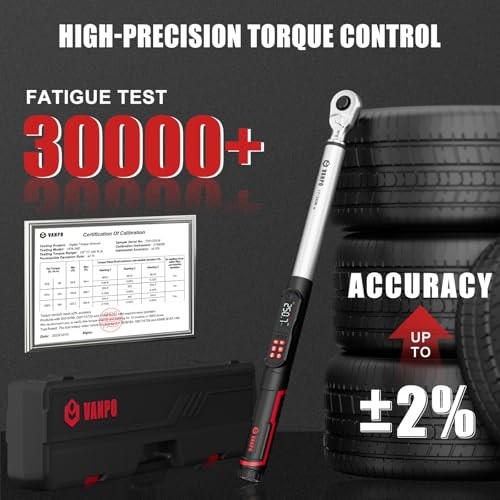 1/2-Inch Digital Torque Wrench, 12.5–250.8 1/2-inch 12.5-250.8 Ft-lb/17-340 Nm gallery