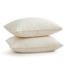 2 Pack Classic 75% White Down Pillows, 100% Organic Cotton, King Or Queen Pillow gallery