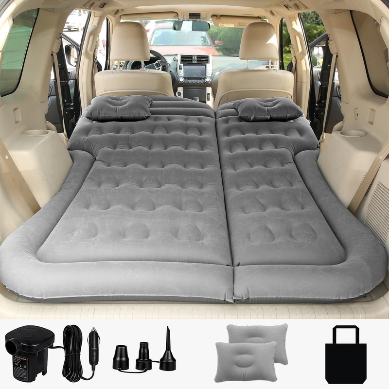 Portable Camping Bed Cushion - Inflatable Car Mattress gallery