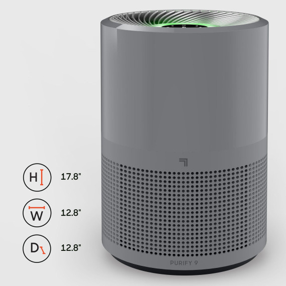 Sharper Image PURIFY 9 Air Purifier Gray 330sf CADR 223 (Retail) gallery