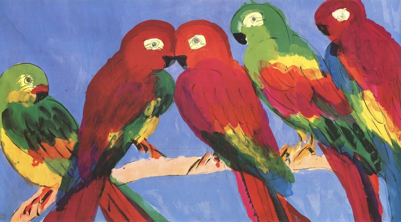 WALASSE TING Parrots gallery