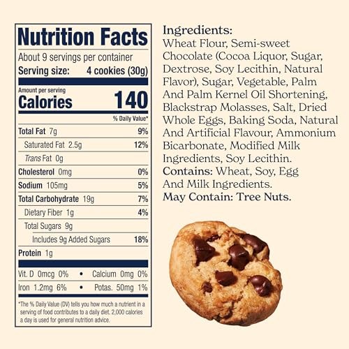 Famous Amos Original Recipe Chocolate Chip Bite-Size 30 ounces, Brown gallery