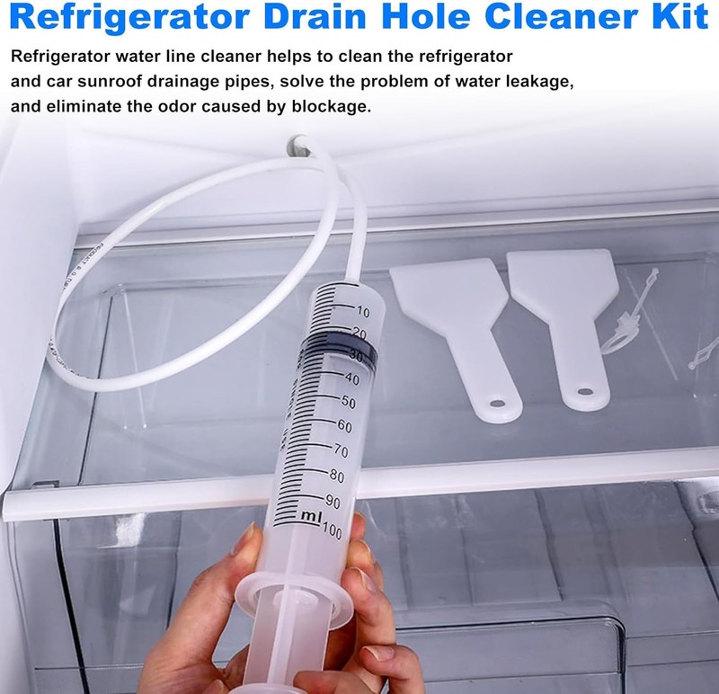 8 Refrigerator Drain Cleaning Tool Waterline Buddy Kit Fridge & Car Drain Holes gallery