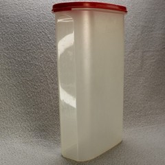 Tupperware Modular Mate Oval 5 Container Red Lid 12.25 Cup Good Vintage Storage