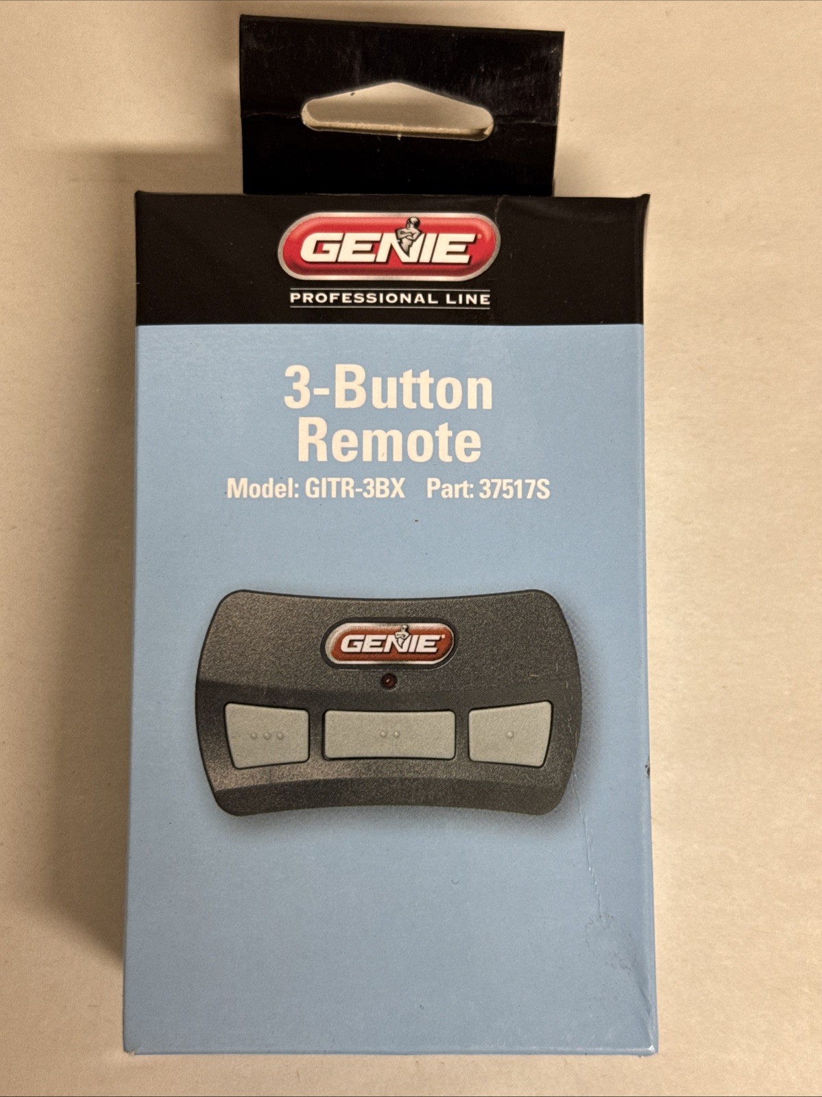 Genie GITR-3BX Intellicode Garage Door Opener 3-Button Remote Control 37517S OEM gallery