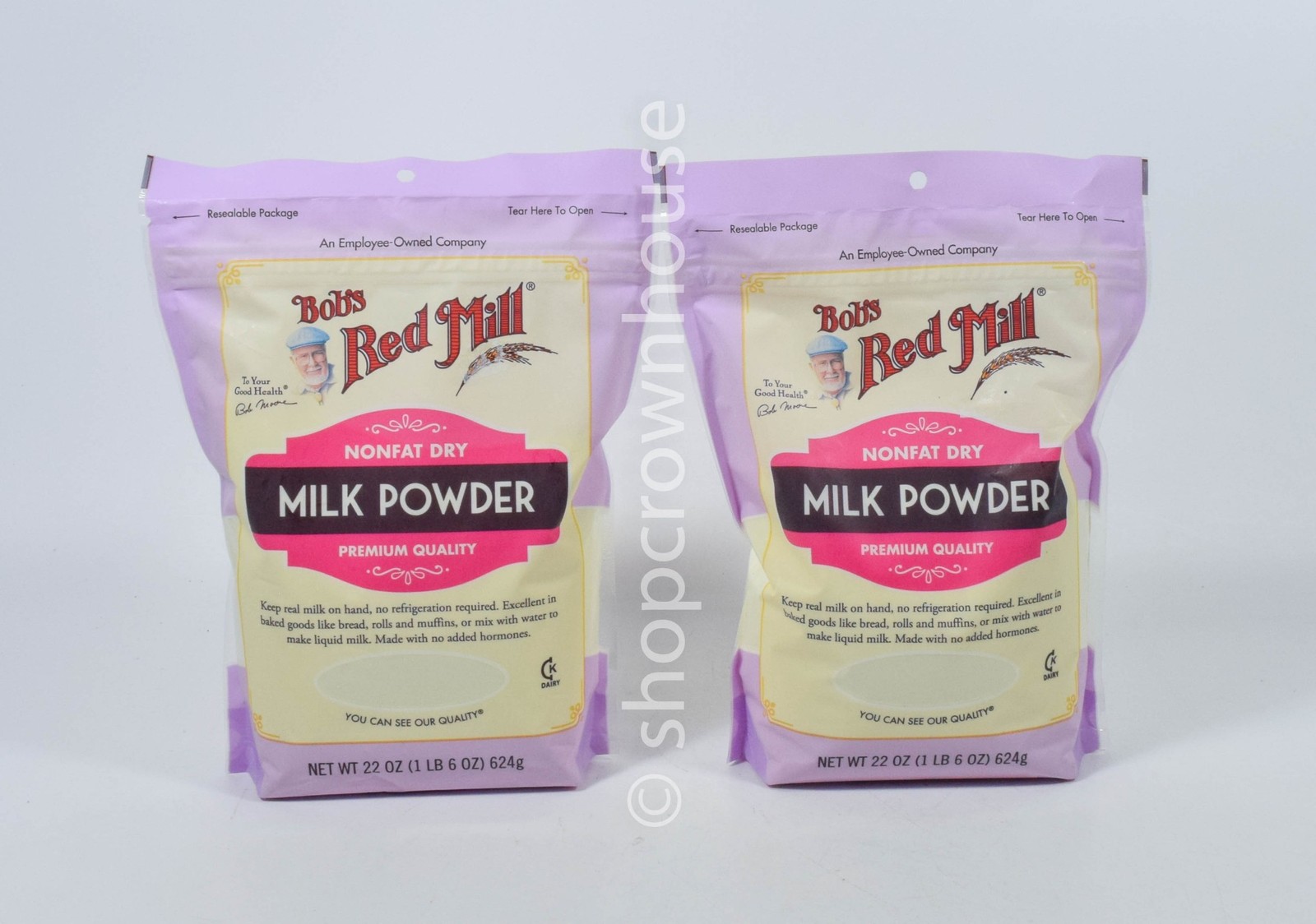 2 Bob's Red Mill MILK POWDER Nonfat Dry 22 ounce bag Kosher 06/26/2026 gallery
